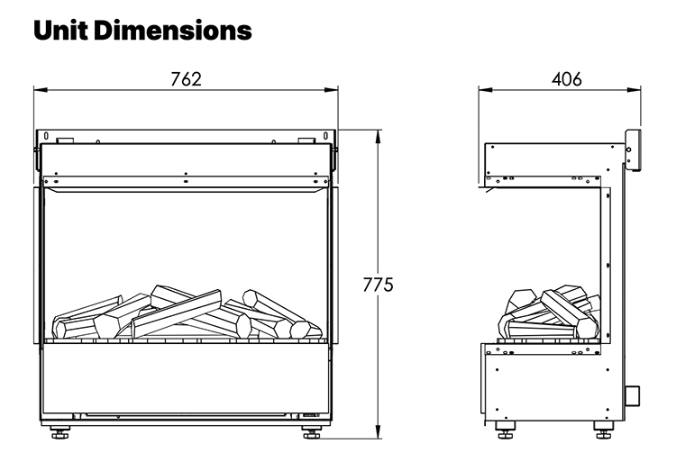 Dimplex 3 Step Multi Optimyst Sizes
