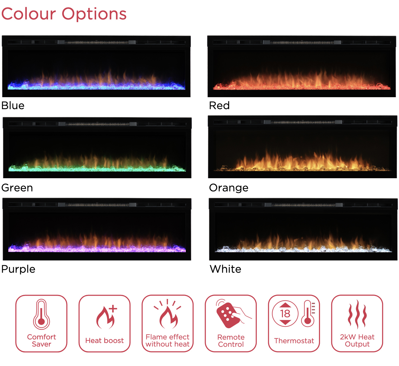 Dimplex Ignite Flame Colours