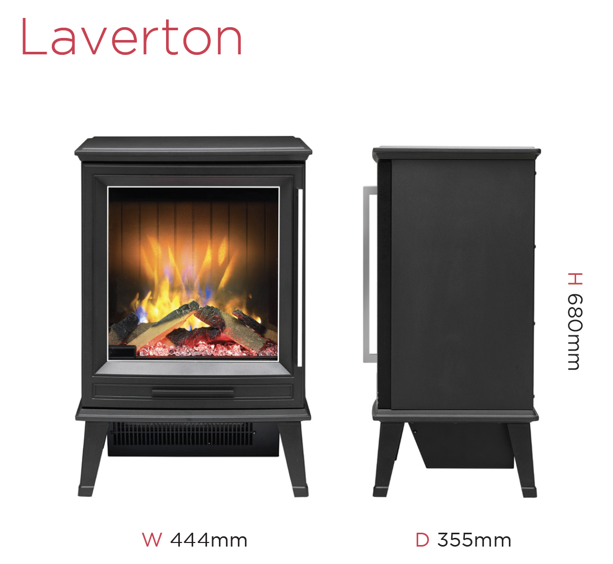 Dimplex Laverton Electric Stove Sizes