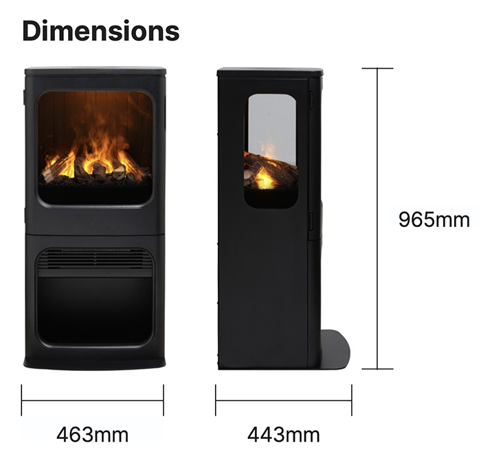 Dimplex Mapleton 100 Dimensions
