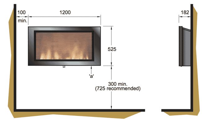 Dimplex SP16E Fire Sizes