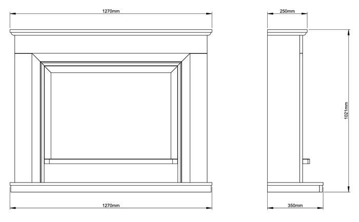 Elgin & Hall Arana Suite Dimensions