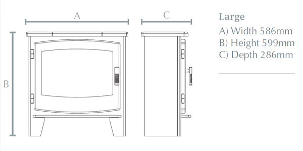 Beacon Large Electric Stove Sizes