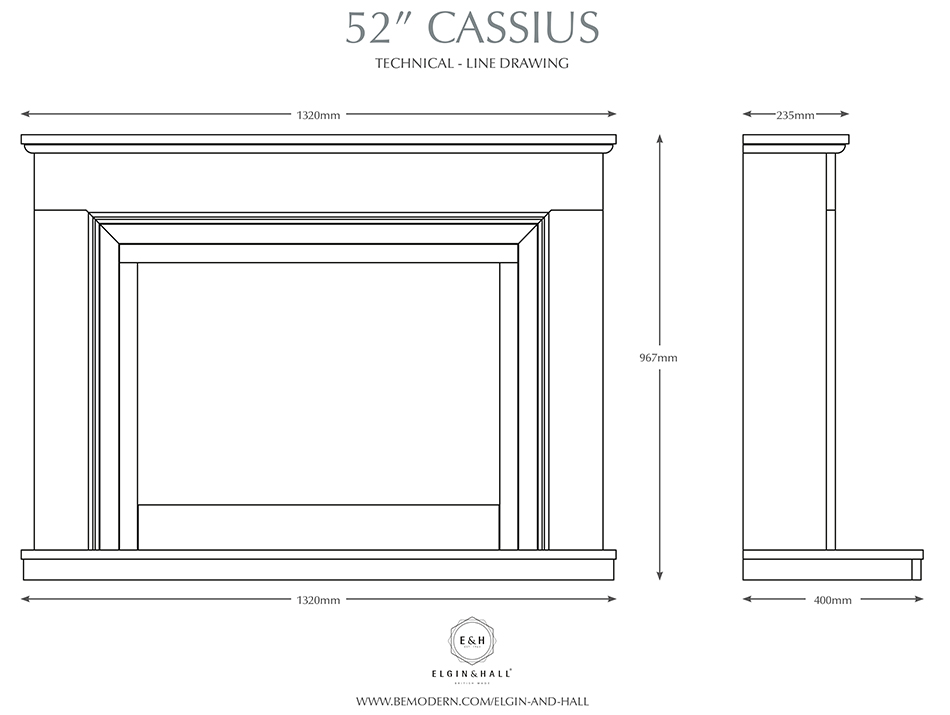 Elgin & Hall Cassius 950 Gas Suite Sizes