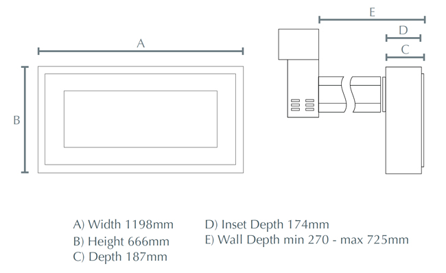 Elsie 960BF Dimensions