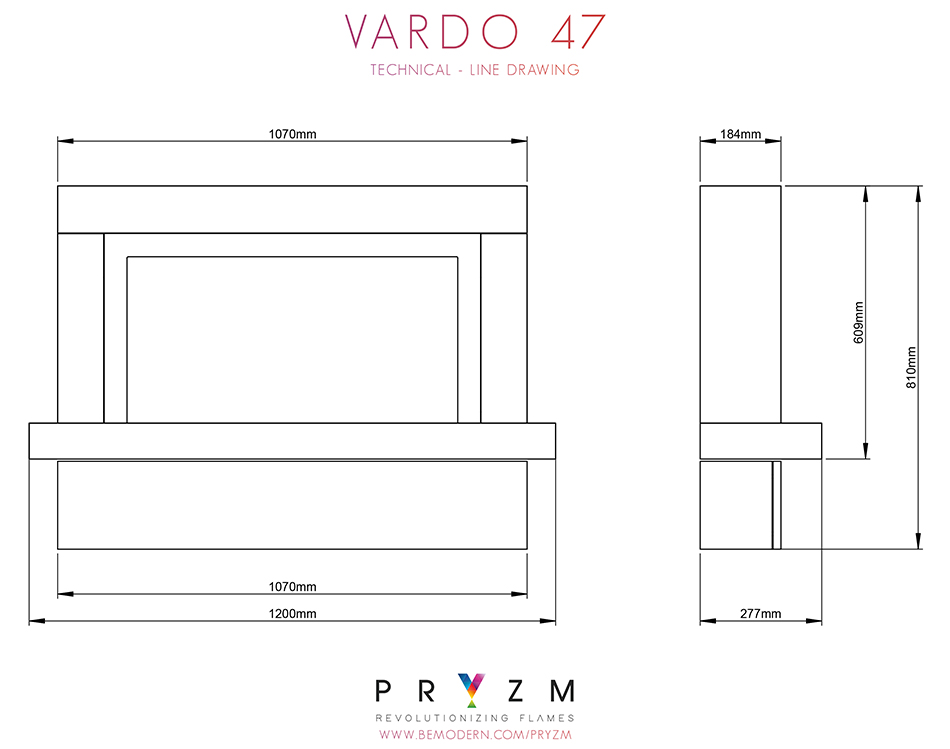 Pryzm Vardop 47" Suite Dimensions