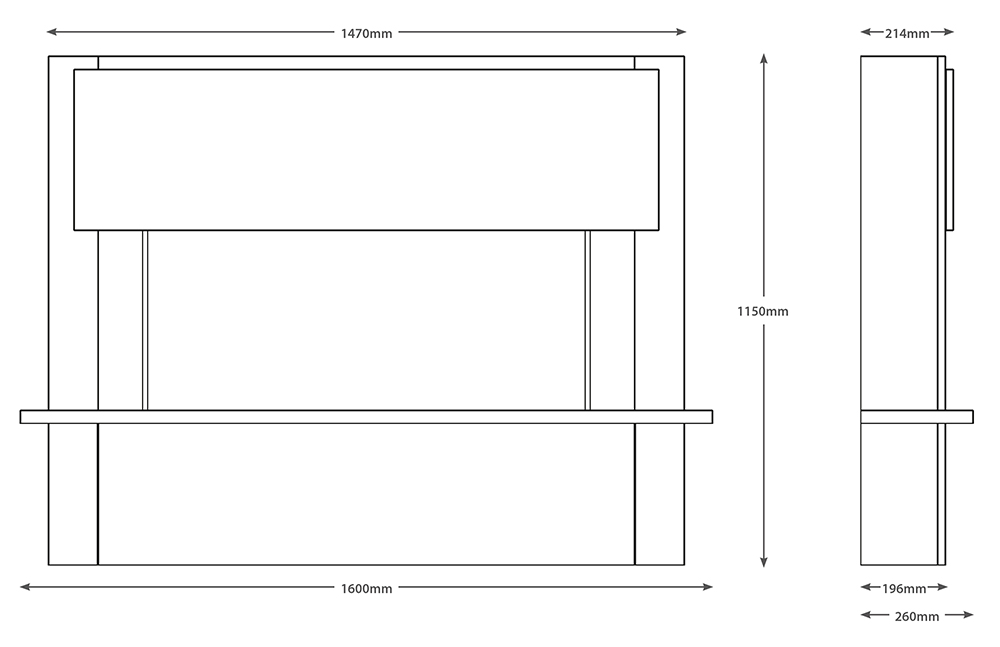 FLARE Fairview Suite Dimensions