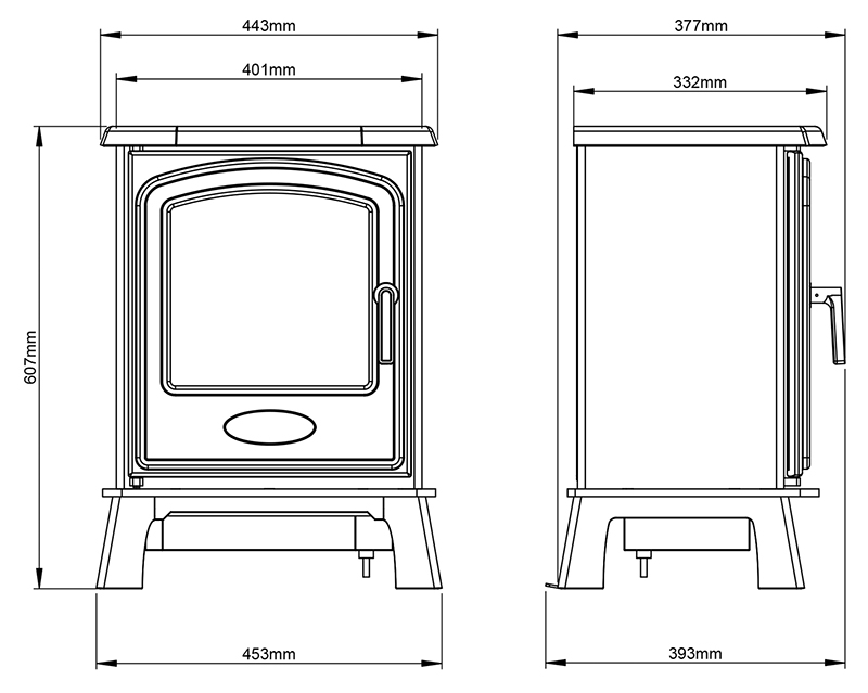 Hereford 5 Electric Stove Sizes