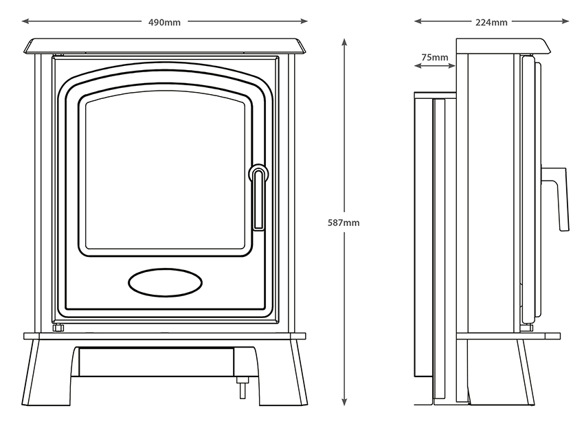 Hereford Inset Electric Stove Sizes