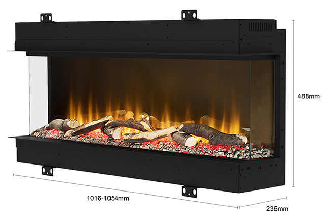 Flare Invision 1000 Fire Dimensions