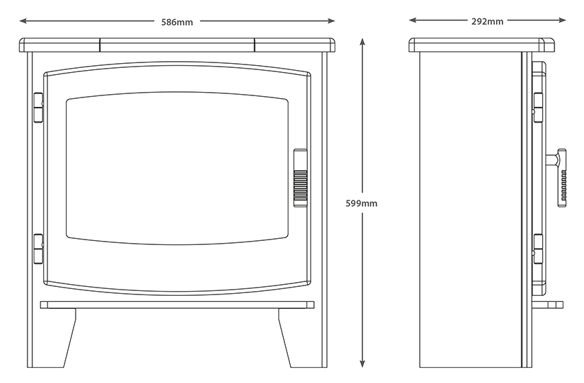 Beacon Large Electric Stove Sizes