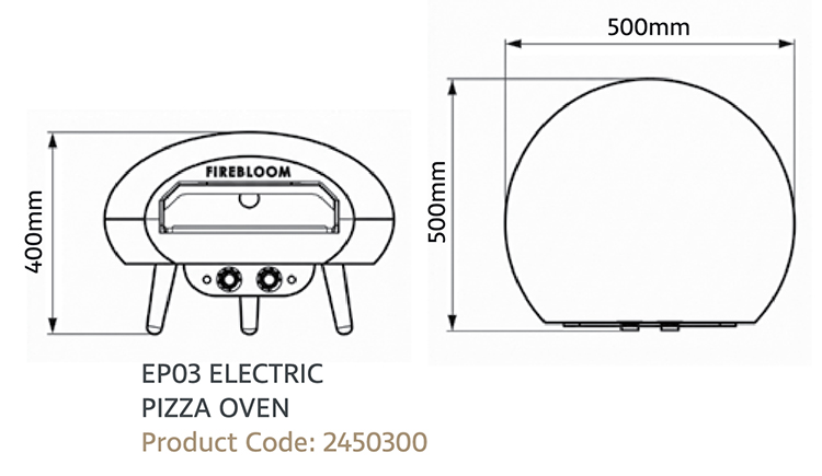 Firebloom EP03 Dimensions