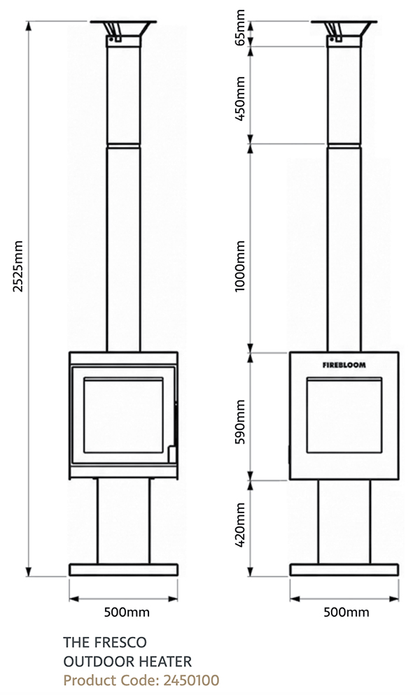 Firebloom Fresno Sizes