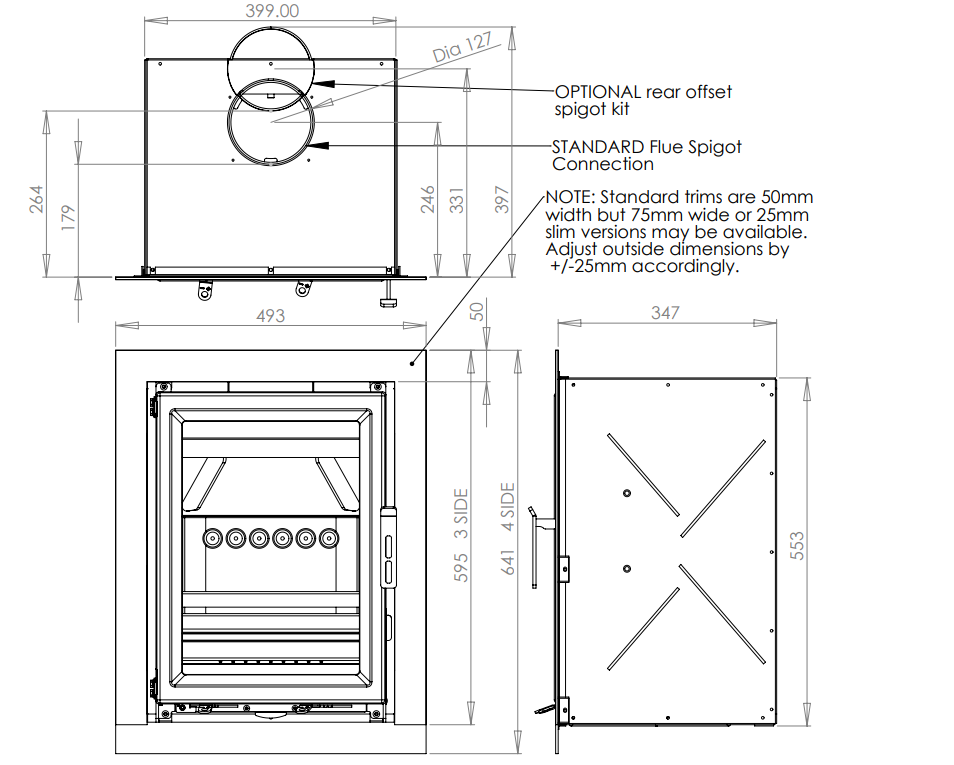 Fireline Ecostar 5 Inset Dimensions