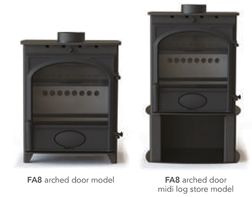 FA8 and FA8 Log Store Stoves