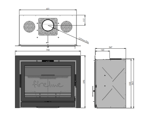 Fireline FPi8 3 Sided Sizes