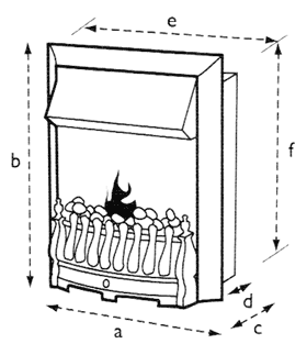 Flamerite Fires Regan 2 Electric Fire Sizes