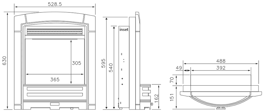 Flavel Proflame Decadence Sizes