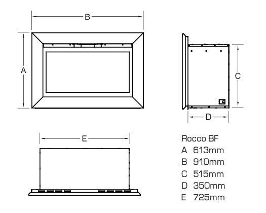 Flavel Rocco Balanced Flue Dimensions