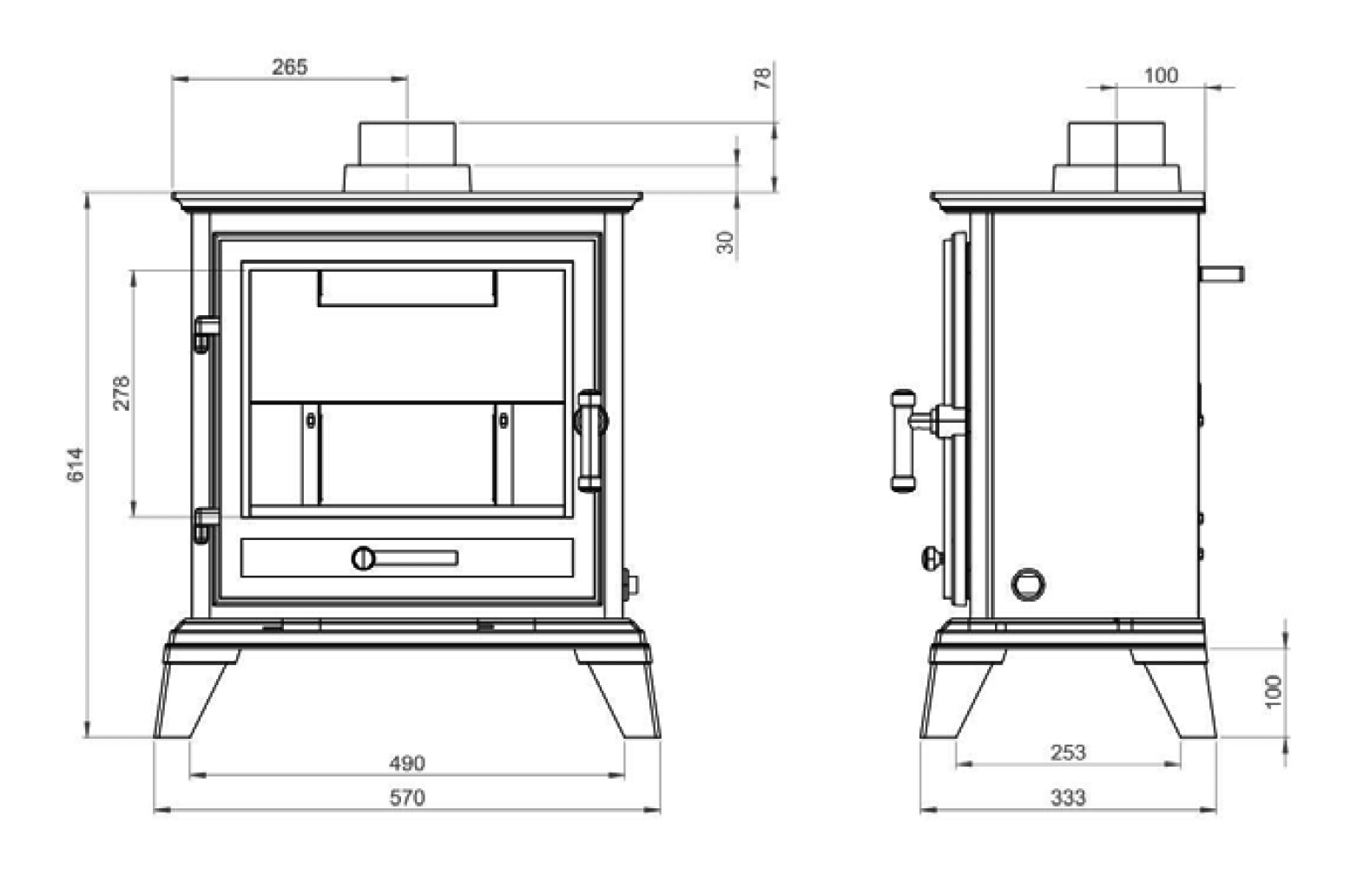 Gallery Classic Eco Gas Stove Sizes