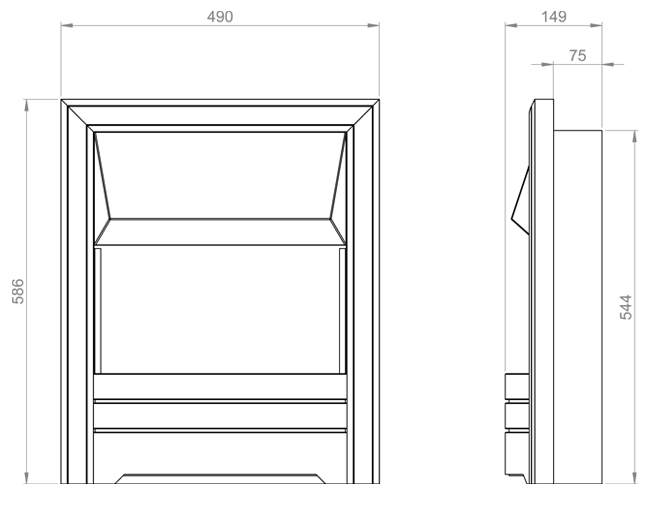 Gallery Hopton Electric Fire Dimensions