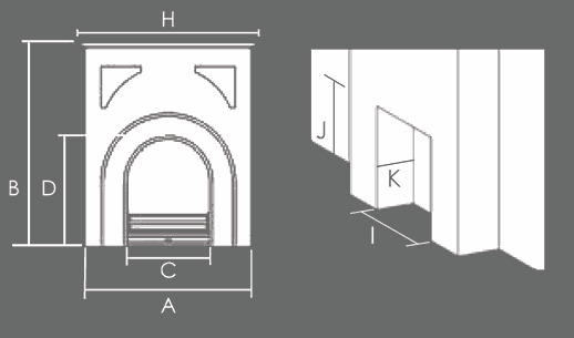 Gallery Combination Fireplace Sizes