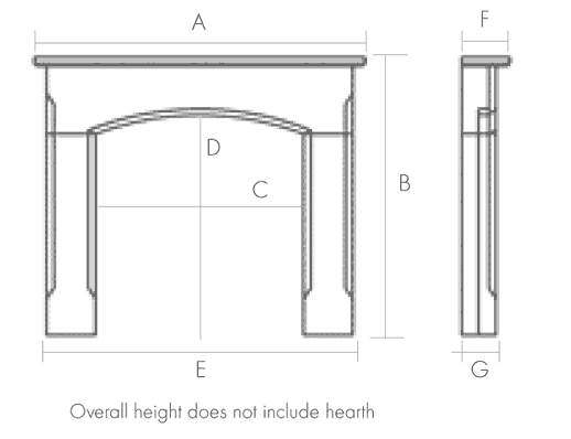 The Gallery Collection Kingston / Traditions Fireplace Package