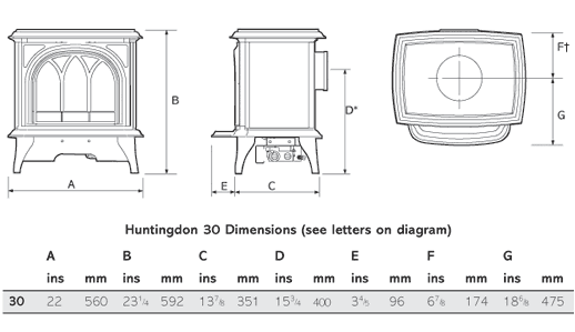 Gazco Huntingdon 30 Gas Stove