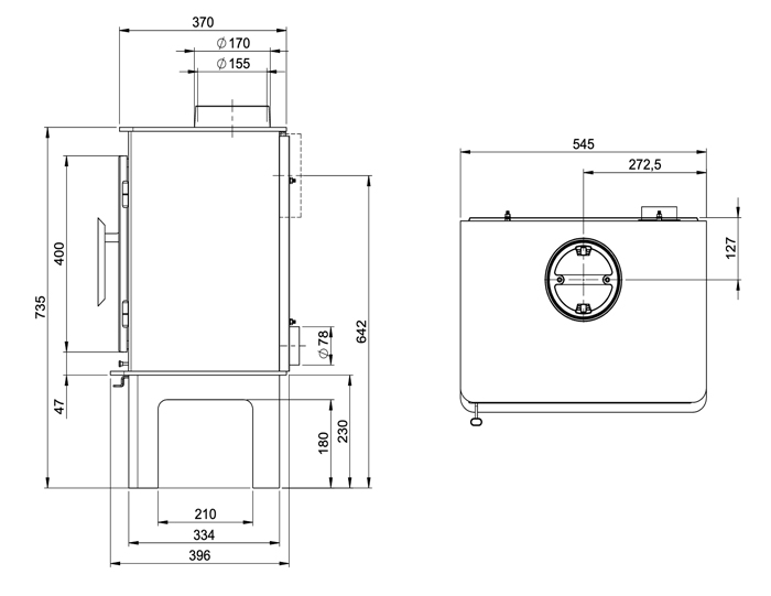 Nordpeis Glasgow Stove Sizes