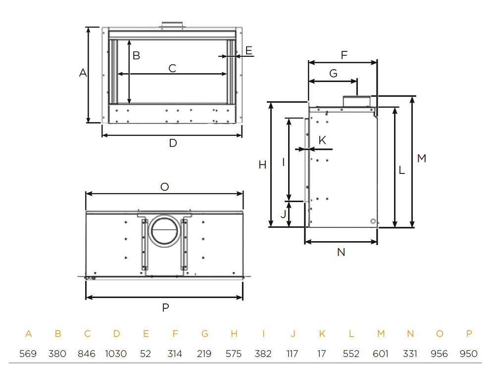 Onyx Avanti 85 Fire Sizes