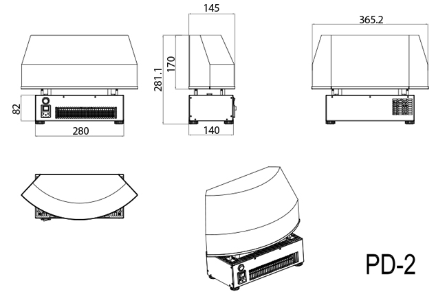 Gallery PD2 Electric Fire Sizes