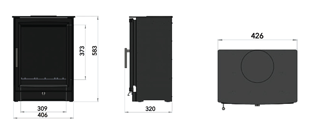 Paragon Edge Gas Stove Dimensions