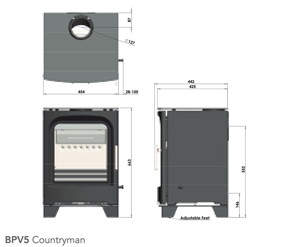 Purevision BPV5 Countryman Sizes