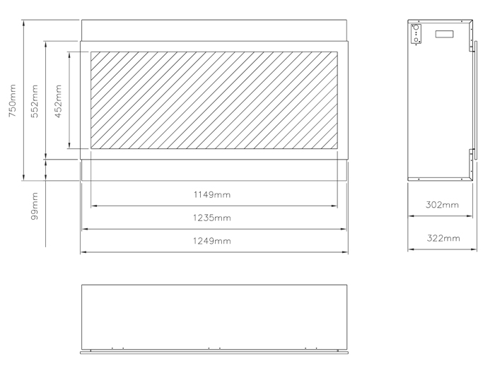 Rayburn 125 Extra Tall Fire Sizes