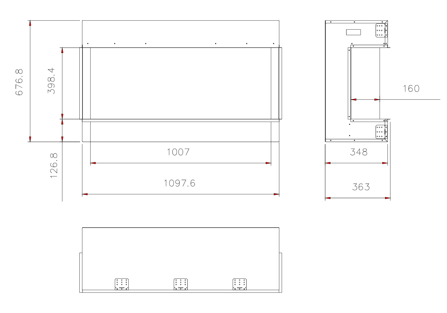 Rayburn Tru View 100 Electric Fire Sizes