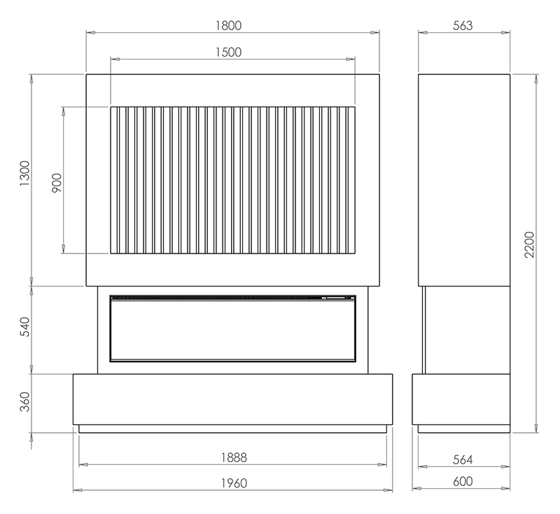 Solus iX15 with Media Wall Suite Sizes