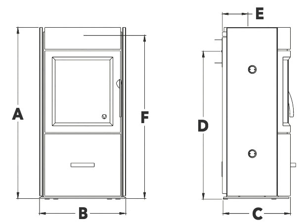 Varde Ovne Samso Woodburning Stove Sizes