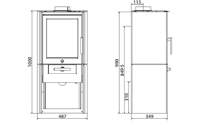 Varde Ovne Stove Sizes