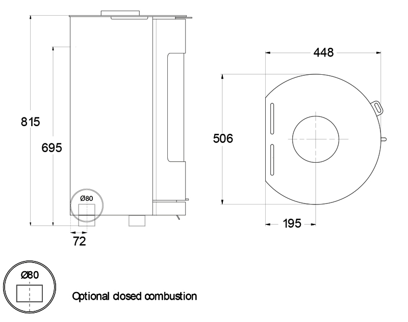 Uniq 36 Compact Stove Sizes | Westfire