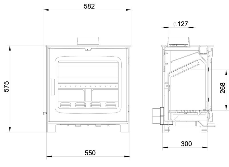 Chadwick 12 Sizes | Woodford Stoves