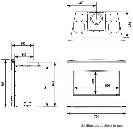 Yeoman CL670 Inset Gas Stove Hotprice.co.uk