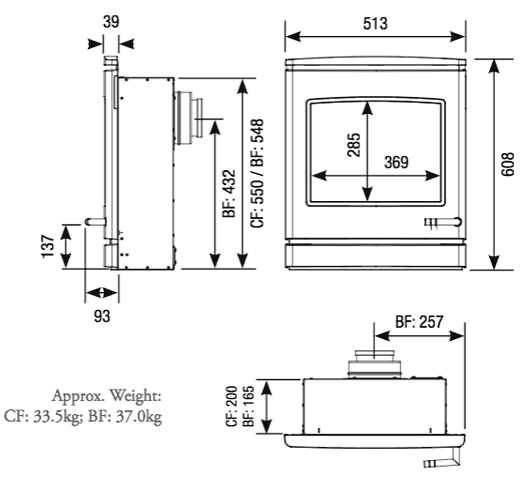 Yeoman CL7 Inset Gas Fire Hotprice