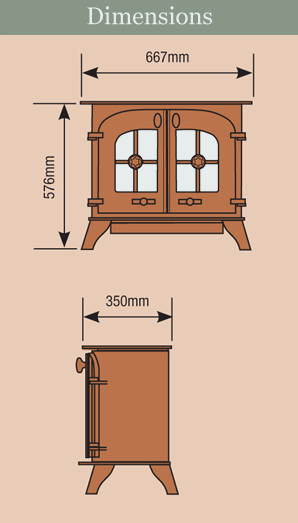 Yeoman Dartmoor Electric Stove Sizes