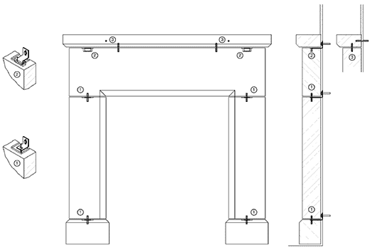 Fireplace Surround Fixing