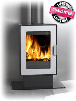 Pewter Log Fire LF6